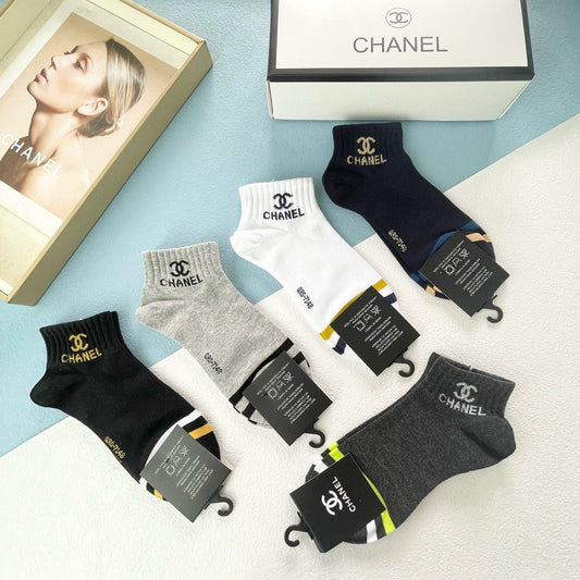 CHANEL ANKLE SOCKS 189432 (1 BOX)