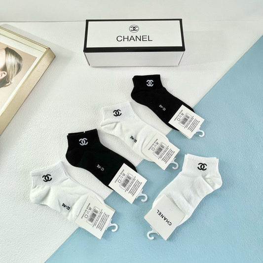 CHANEL ANKLE SOCKS 189437 (1 BOX)