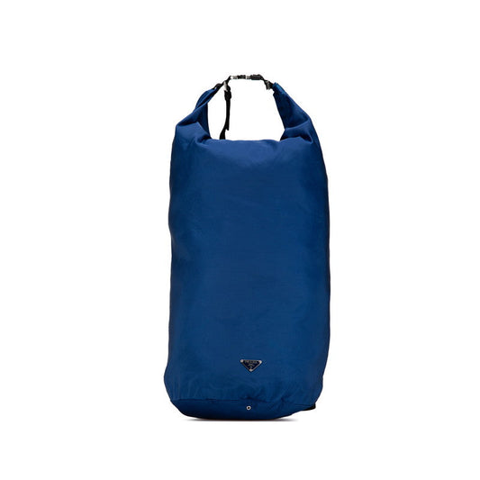 Prada Triangle Logo Plate Nylon Shoulder Bag