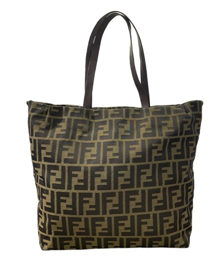 Fendi Olive Zucca FF Shopper Bag