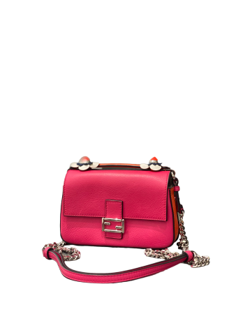 Fendi Tricolor Baguette FF Double Sided Bag