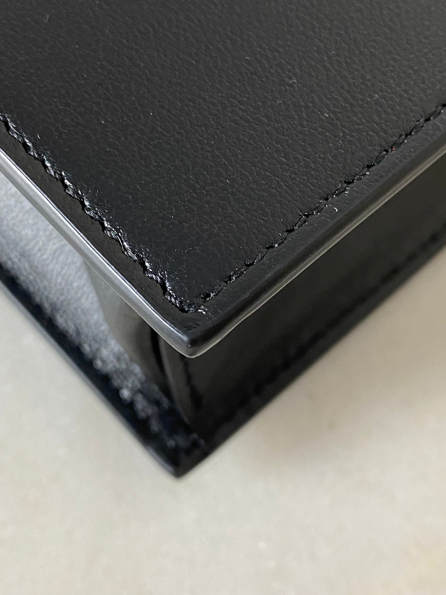 Valentino Black V Logo Zip Clutch