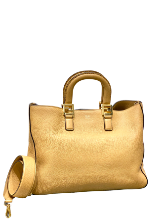 Fendi Beige 2 Way Tote Medium Bag