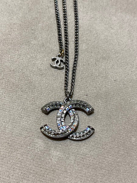 Chanel Silver CC Necklace
