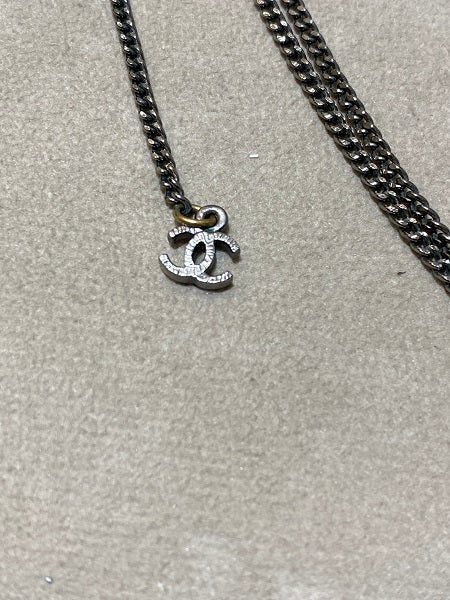 Chanel Silver CC Necklace