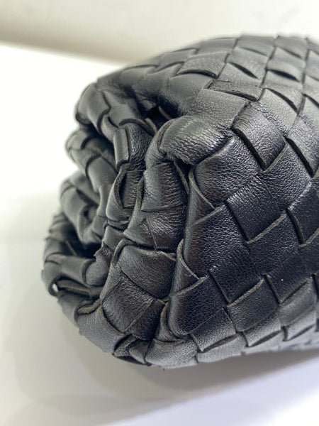 Bottega Veneta Black Intrecciato Clutch with Teen Pouch