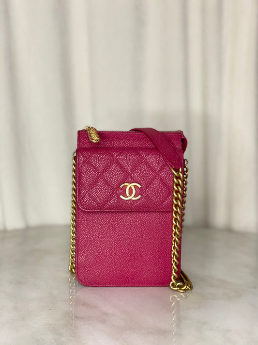 Chanel Pink Phone Holder