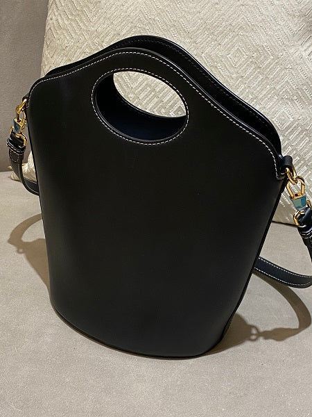 Burberry Black Pocket Bucket Shopping Small Bag