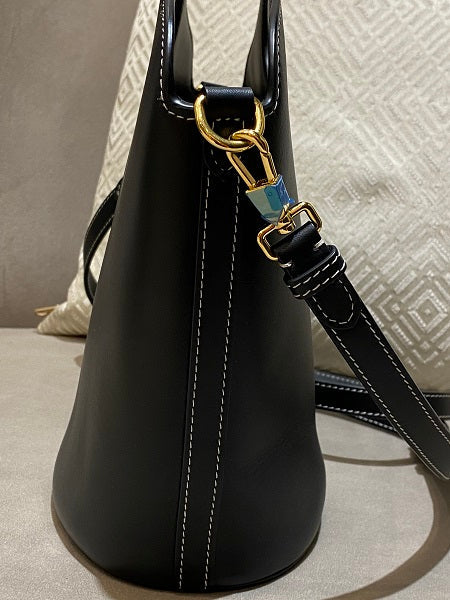 Burberry Black Pocket Bucket Shopping Small Bag