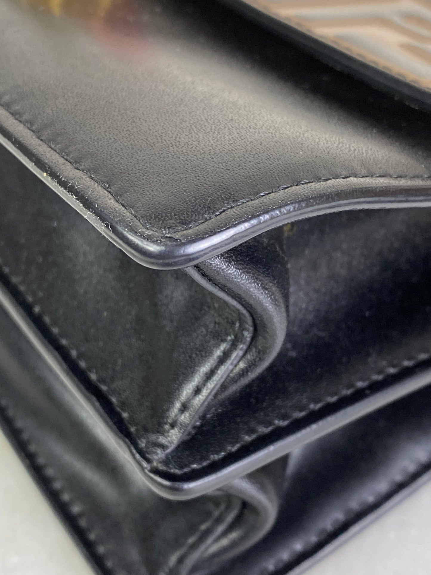 Fendi Bicolor Kan I Crossbody Bag