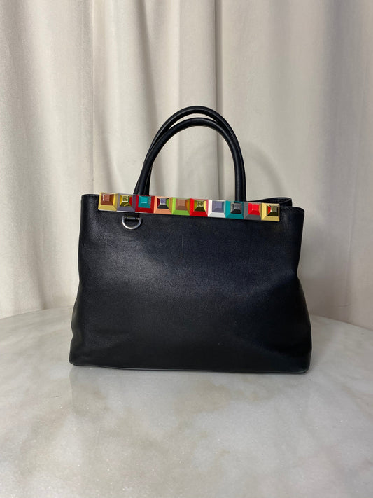 Fendi Black All 2 Jour Tote Bag