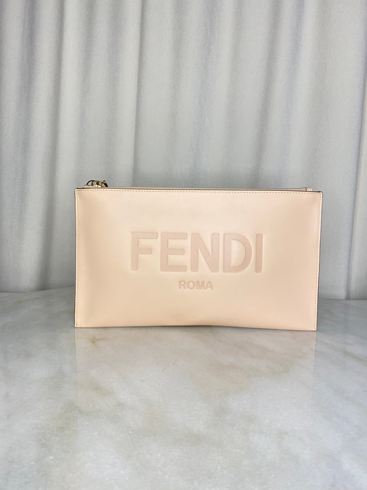 Fendi Pink FF Pouch