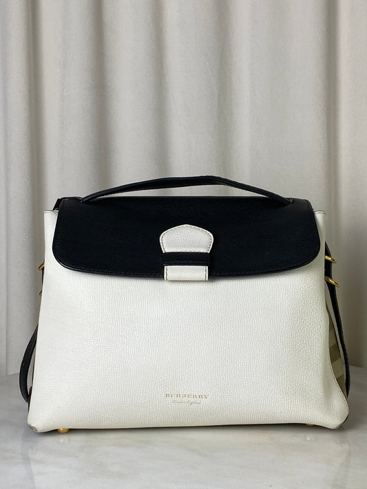 Burberry Bicolor Camberley House Check Top Handle Bag