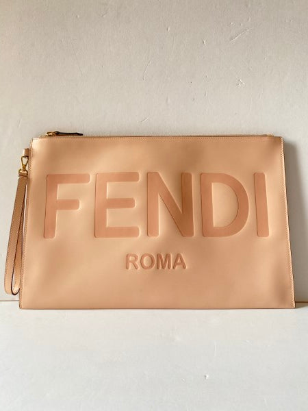 Fendi Pink Roma Pouch
