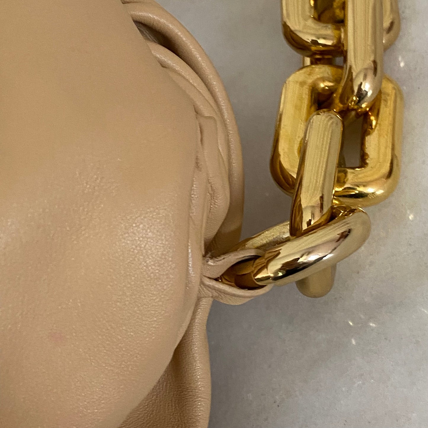 Bottega Veneta Beige The Pouch Chain