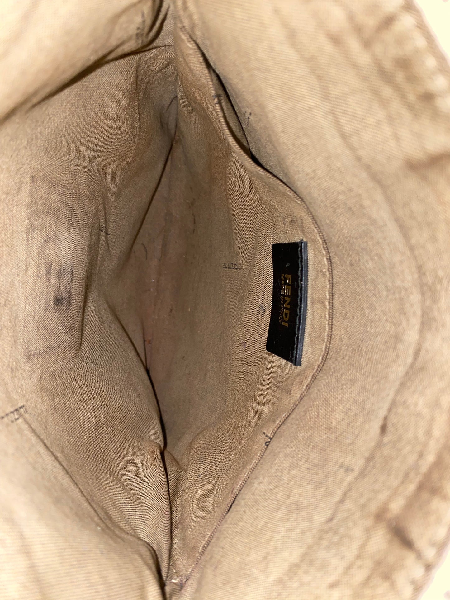 Fendi Beige Zucchino Crossbody Bag