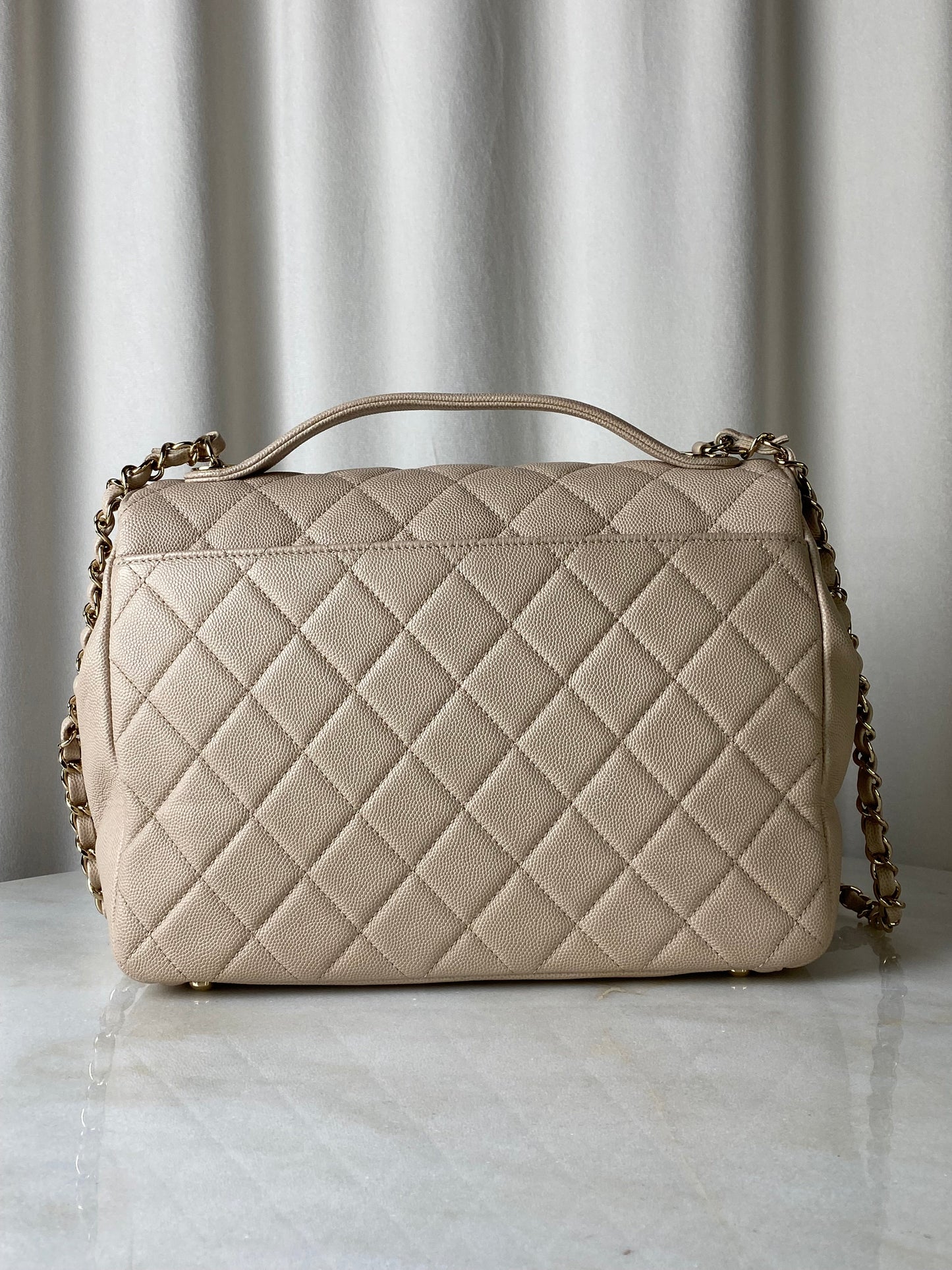 Chanel Beige Business Affinity Bag