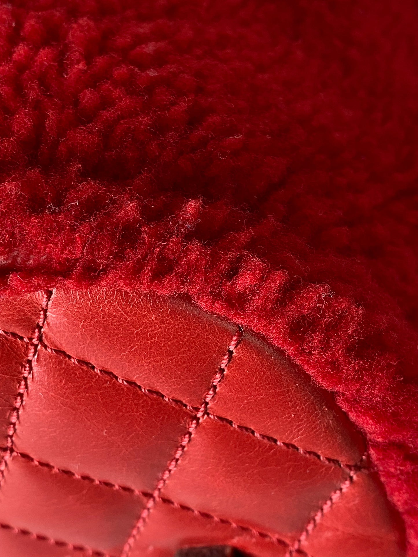 Chanel Red Classic Mountain Quilted Backpack Bag
