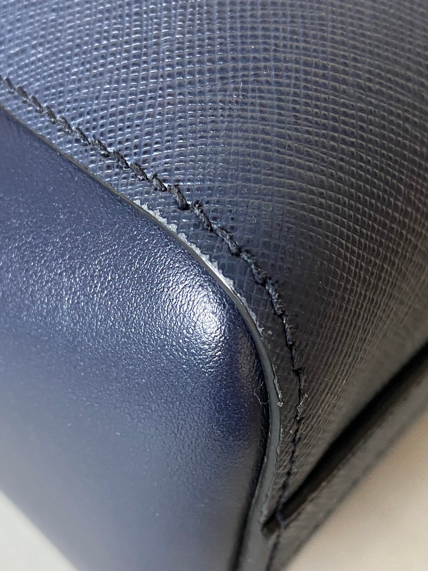 Prada Navy Tote Bag