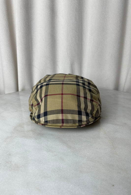 Burberry Beige Nova Check Large Hat