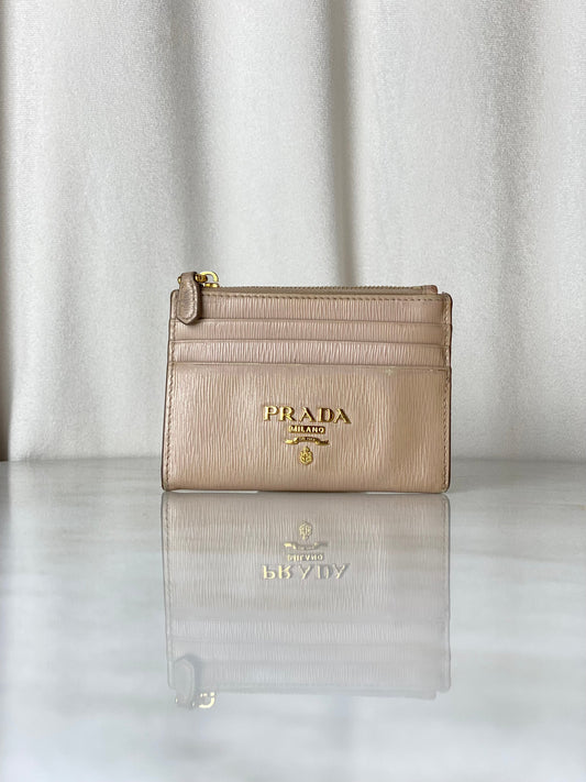 Prada Beige Card Holder