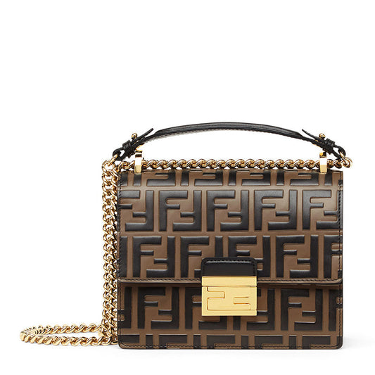 Fendi Small Kan U FF logo bag