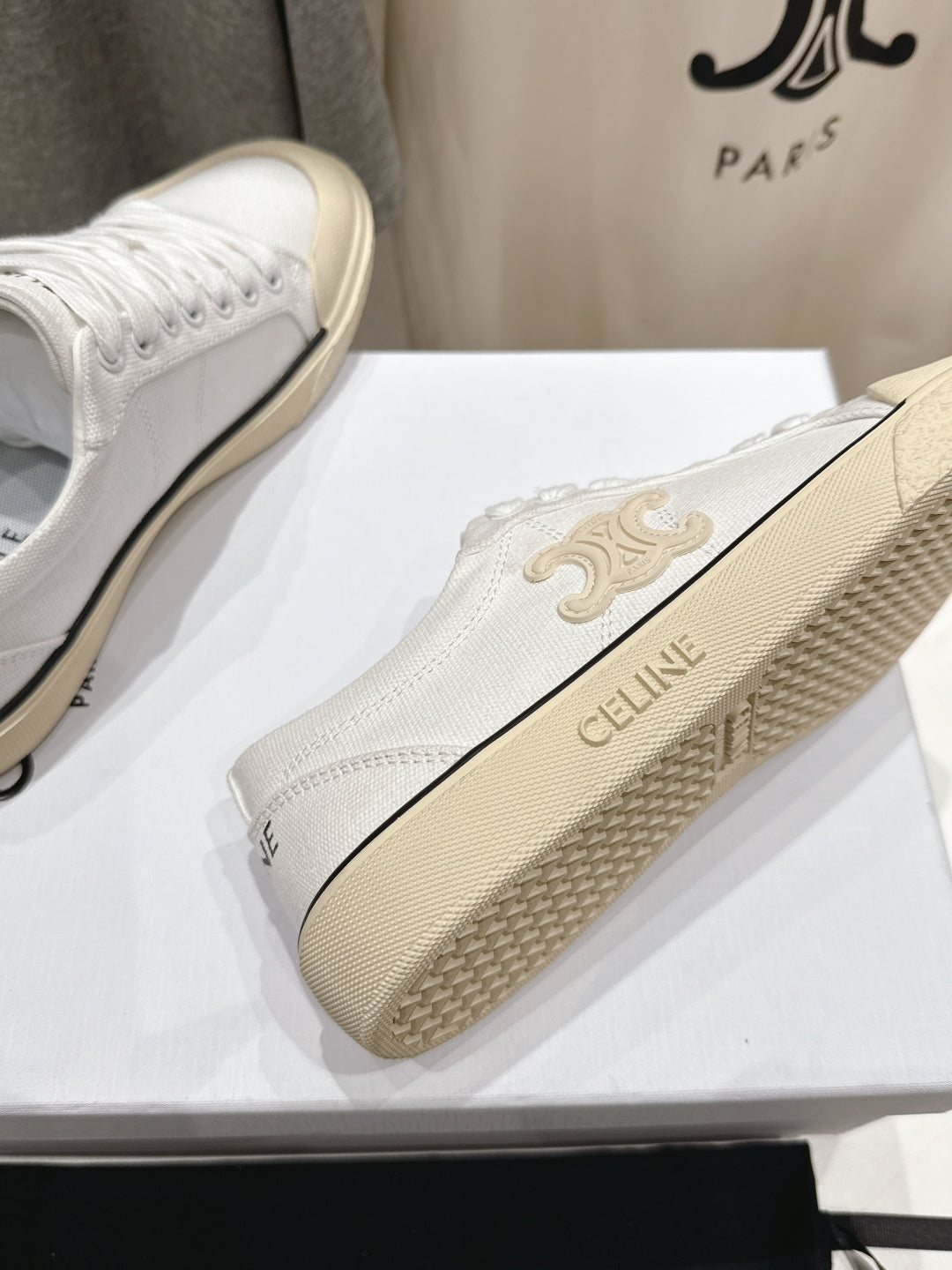 Celine CELINE 25C Sneaker White Canvas 236758