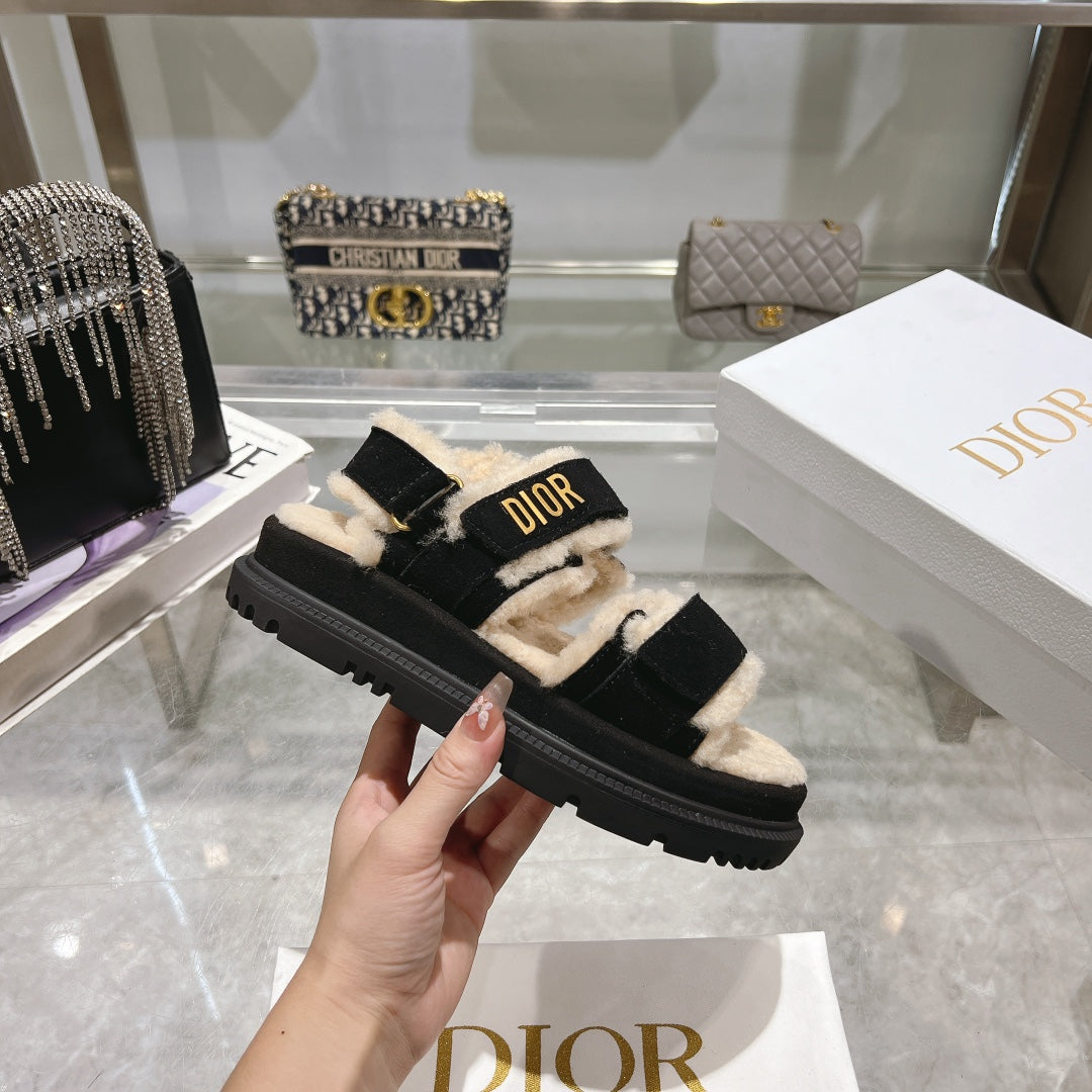 DIOR  DIORact Sandal 40mm In Black Suede 996365