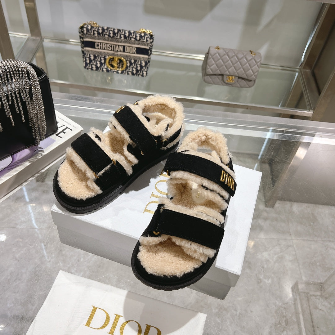 DIOR  DIORact Sandal 40mm In Black Suede 996365