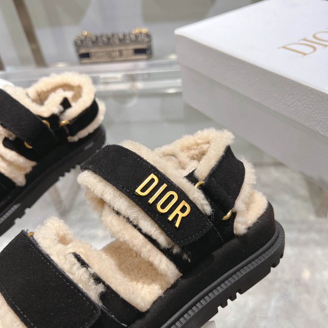 DIOR  DIORact Sandal 40mm In Black Suede 996365