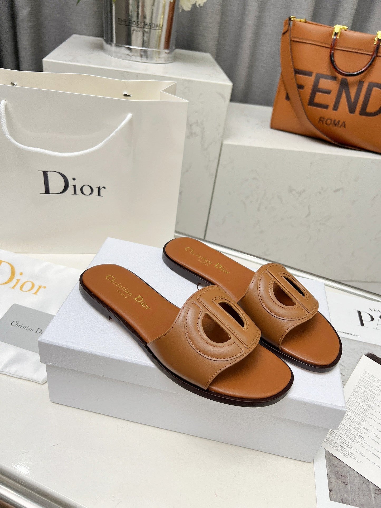 DIOR 25 D-Club Slide Calfskin