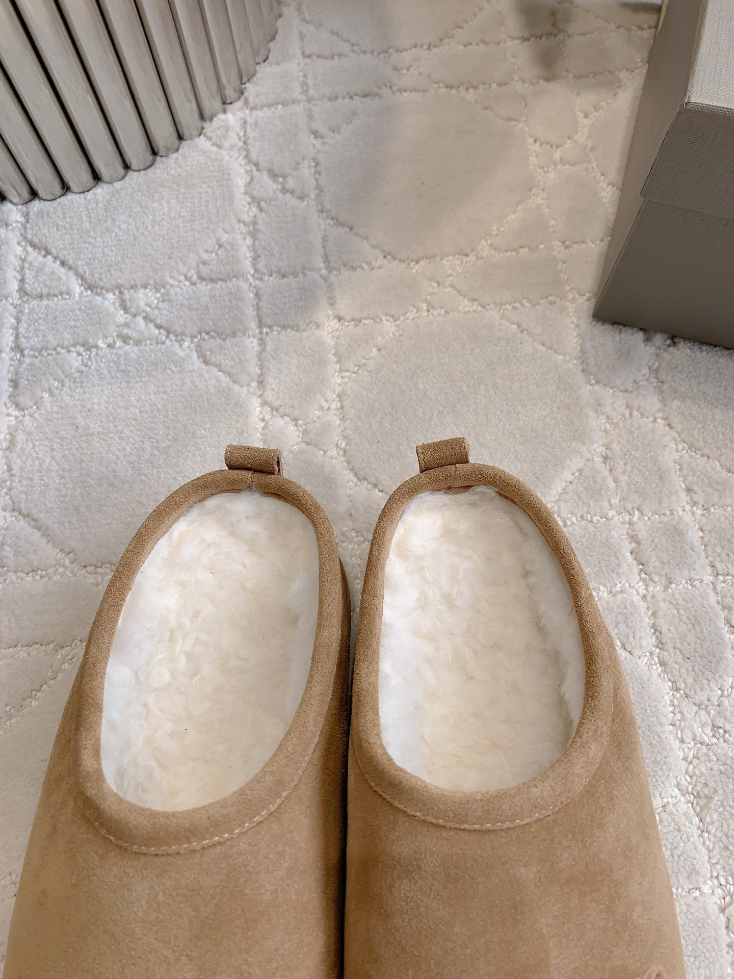 Balanciaga ALASKA SLIPPER IN CAMEL BROWN SUEDE