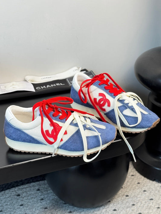 CHANEL 25C Sneaker Suede Fabric