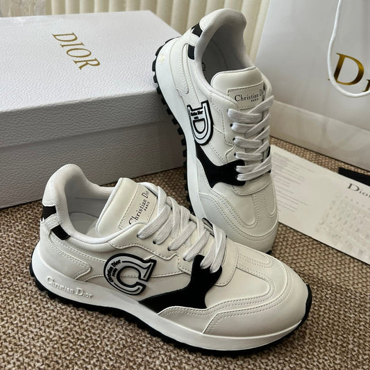 DIOR C'est  DIOR Sneaker White Black Lamskin