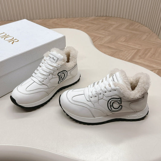 DIOR C'est  DIOR Sneaker Fleece Lining White Lambskin