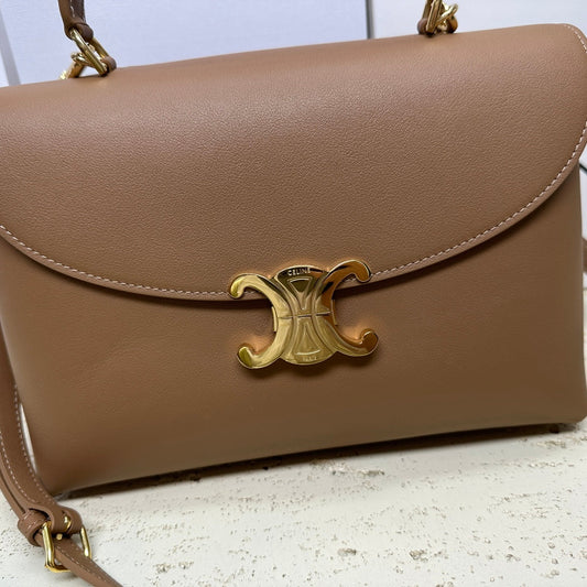 Celine NINO TEEN MEDIUM 25 BAG IN CHOCOLATE BROWN SOLF CALFSKIN