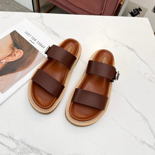 Celine TIPPI IN CALFSKIN - VEGETAL TANNING DARK BROWN