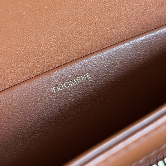 Celine CLASSIQUE TRIOMPHE 22 TAN SMOOTH CALFSKIN