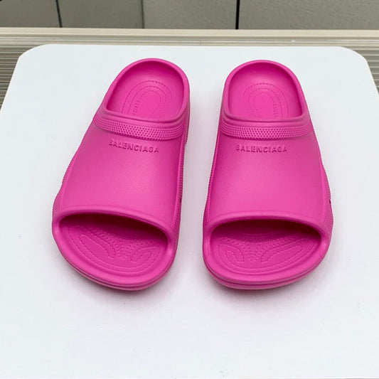 Balanciaga POOL CROCS IN HOT PINK RUBBER
