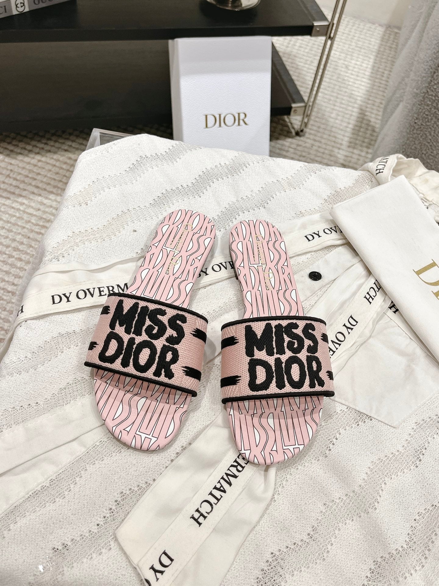 DIOR 25 Slippers Cotton Fabric 241434