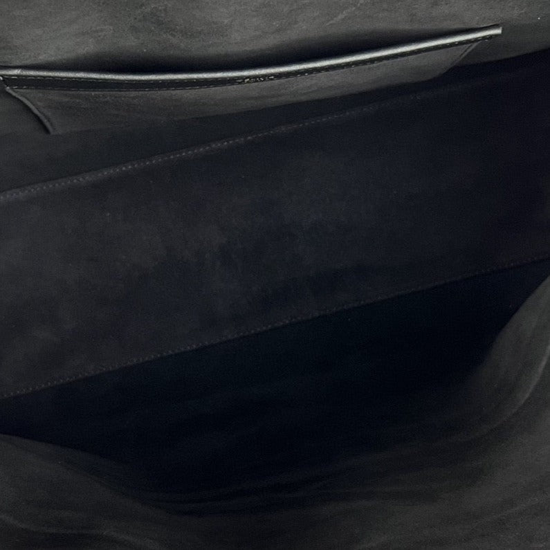 Celine CUIR TRIOMPHE 44 BLACK CALFSKIN