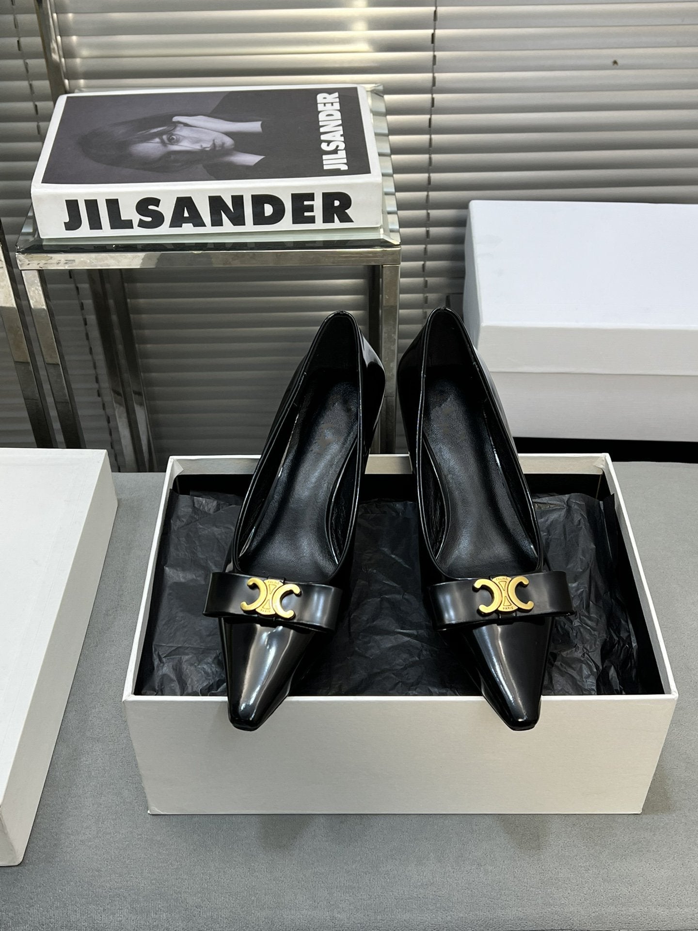 Celine cl pumps 50 black calfskin
