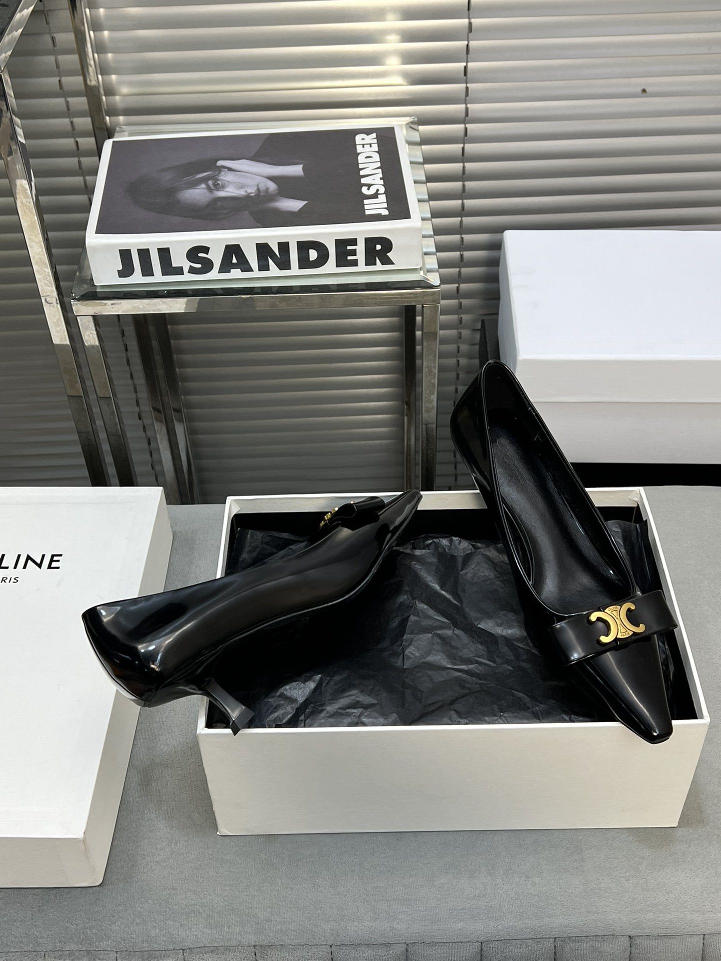 Celine cl pumps 50 black calfskin