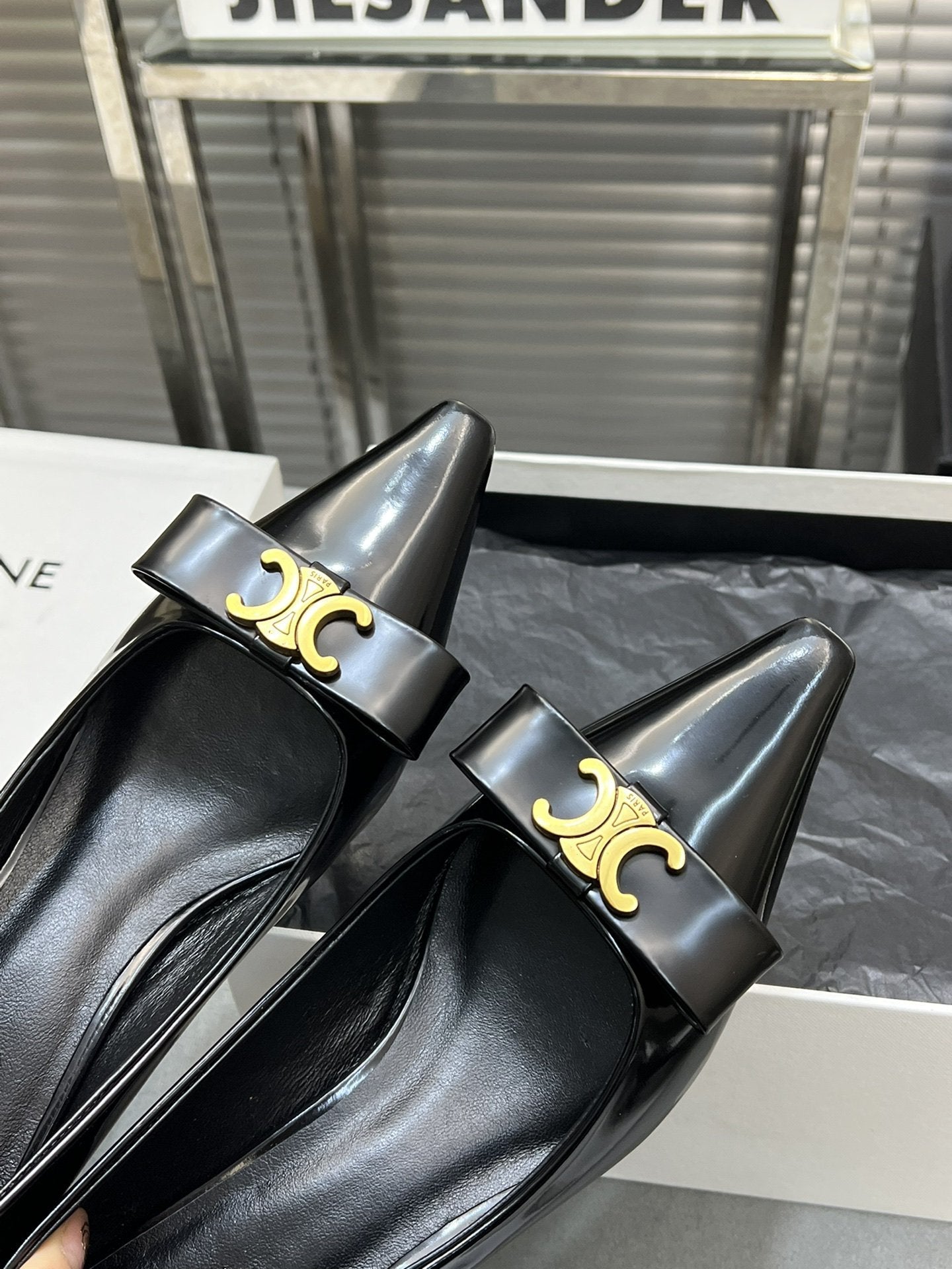 Celine cl pumps 50 black calfskin