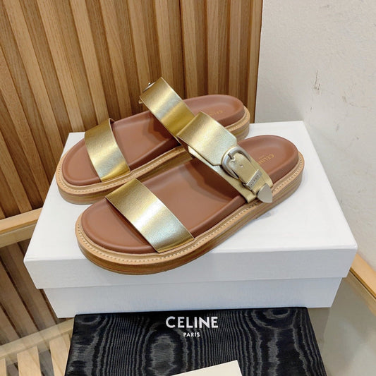 Celine TIPPI IN CALFSKIN - VEGETAL TANNING GOLD BROWN