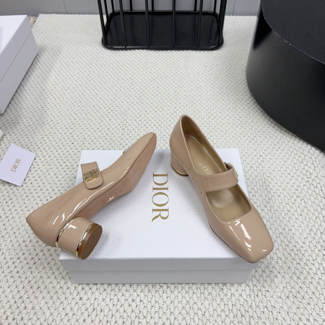 DIOR Miss  DIOR Pump 45mm In Beige Pink Glossy Lambskin 995137