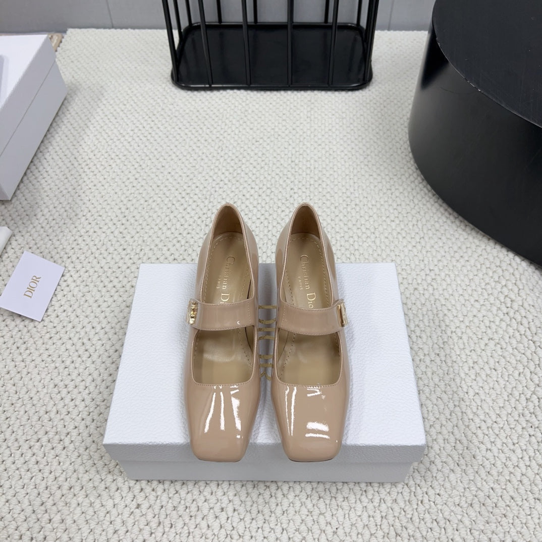 DIOR Miss  DIOR Pump 45mm In Beige Pink Glossy Lambskin 995137