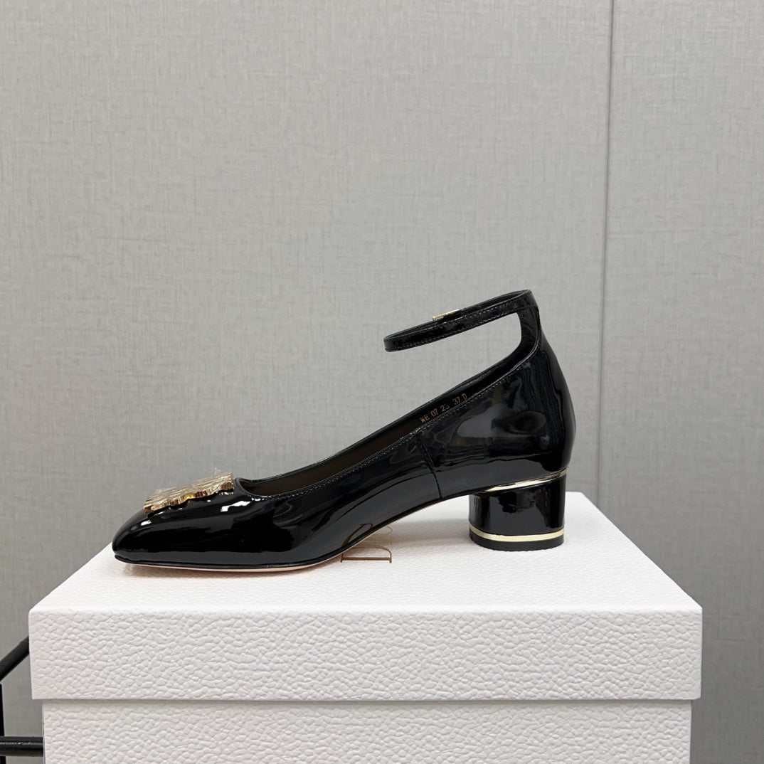 DIOR Miss  DIOR Pump 45mm In Black Glossy Lambskin 995141