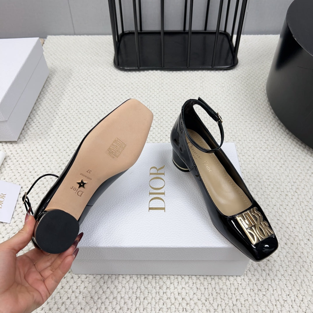 DIOR Miss  DIOR Pump 45mm In Black Glossy Lambskin 995141