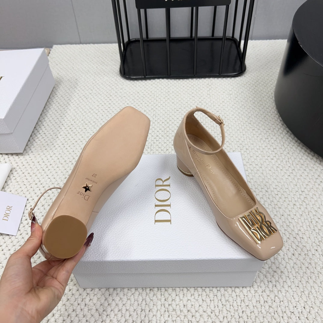 DIOR Miss  DIOR Pump 45mm In Beige Pink Glossy Lambskin  995143